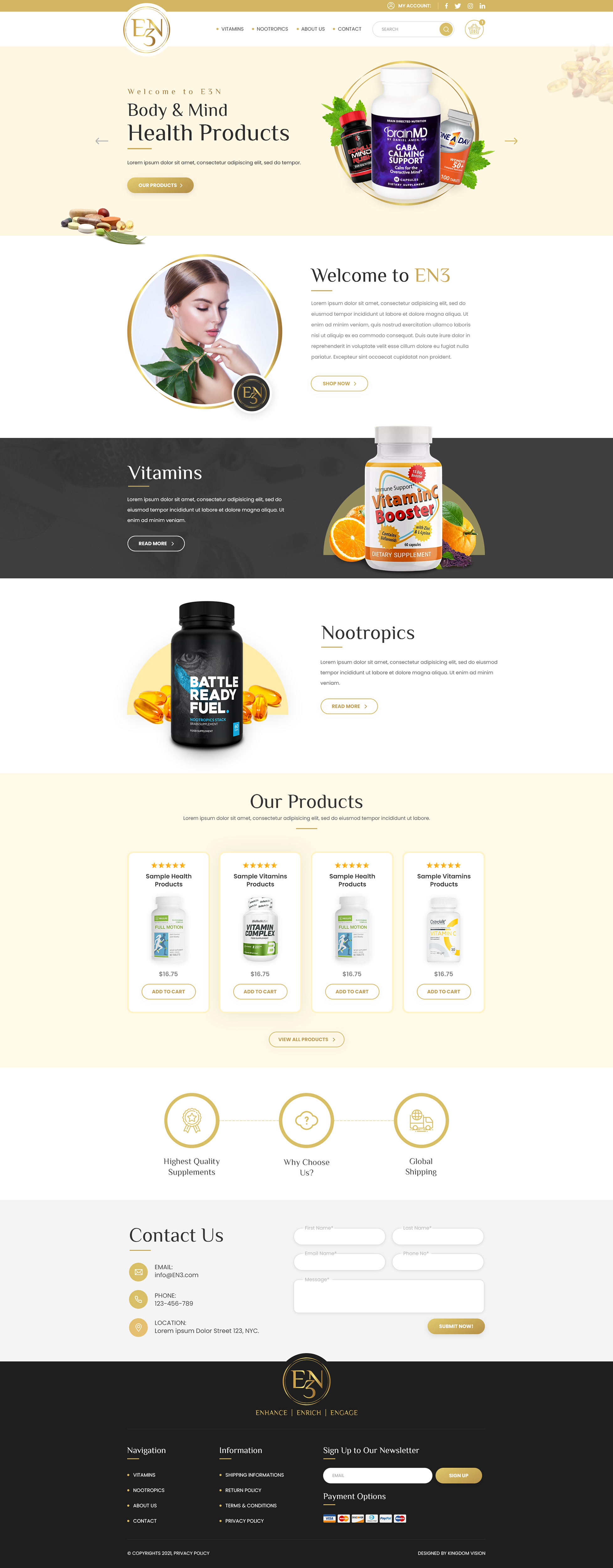 Web Design by Kingdom Vision for this project | Design #26544797