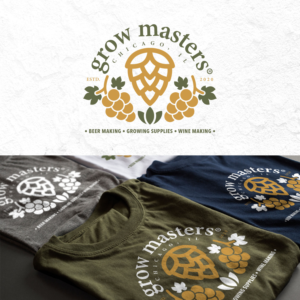 Growmasters: Beer making, Grow Supply, and Wine making store needs t shirt design | T-Shirt-Design von simple mind