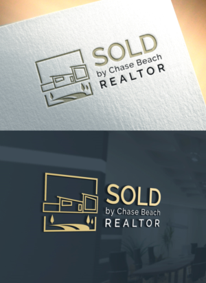 "SOLD by Chase Beach" - also tagline of "Realtor" OR "REALTOR" | Logo Design by Art Lancer
