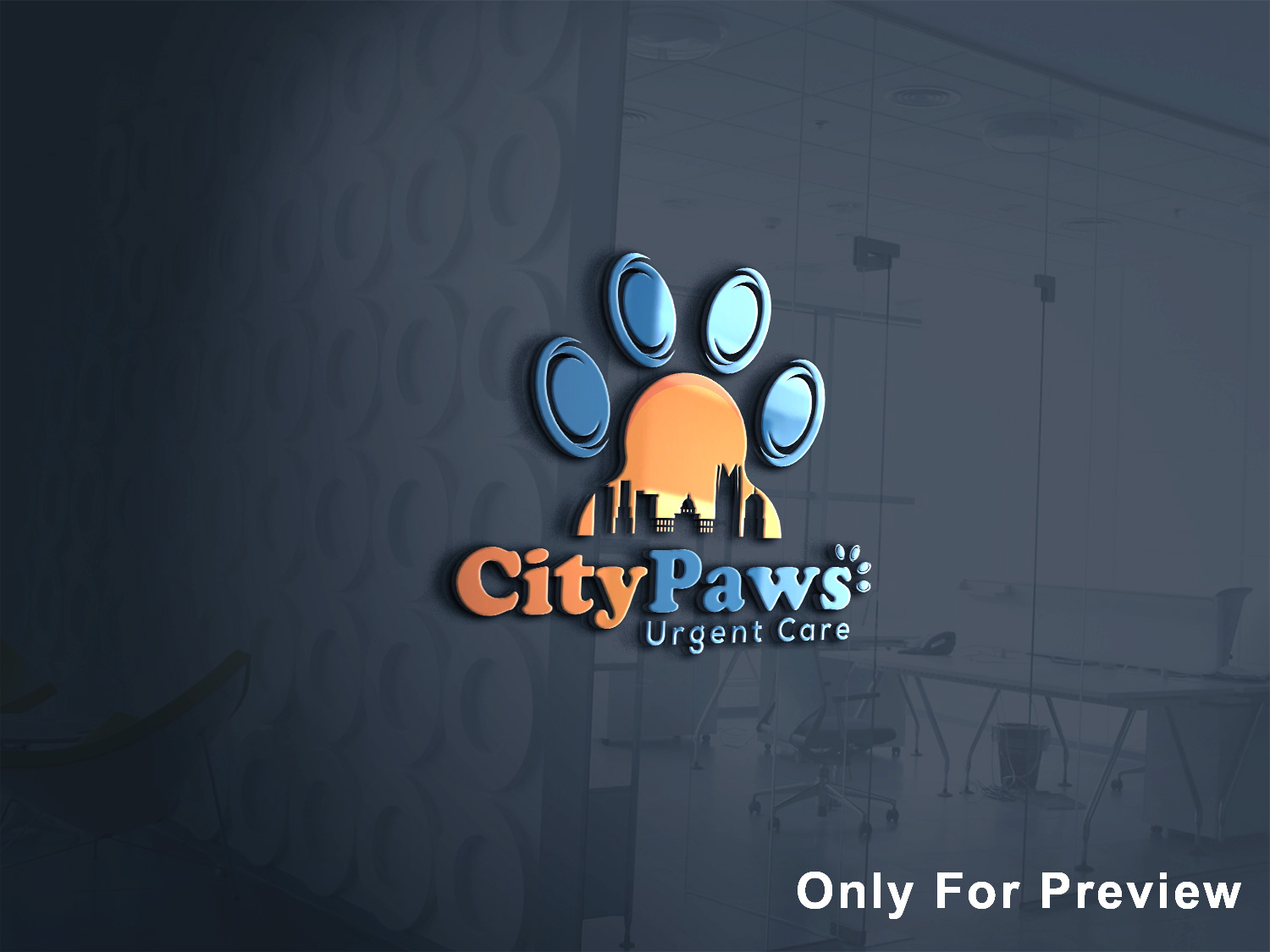 Logo Design by Deziners Zone for City Paws Urgent Care  | Design #26524468