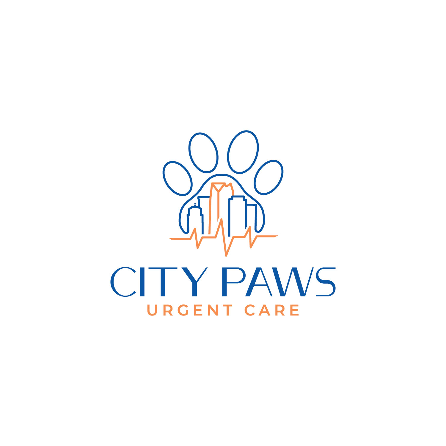 Logo Design by RAMDHONU for City Paws Urgent Care  | Design #26523441