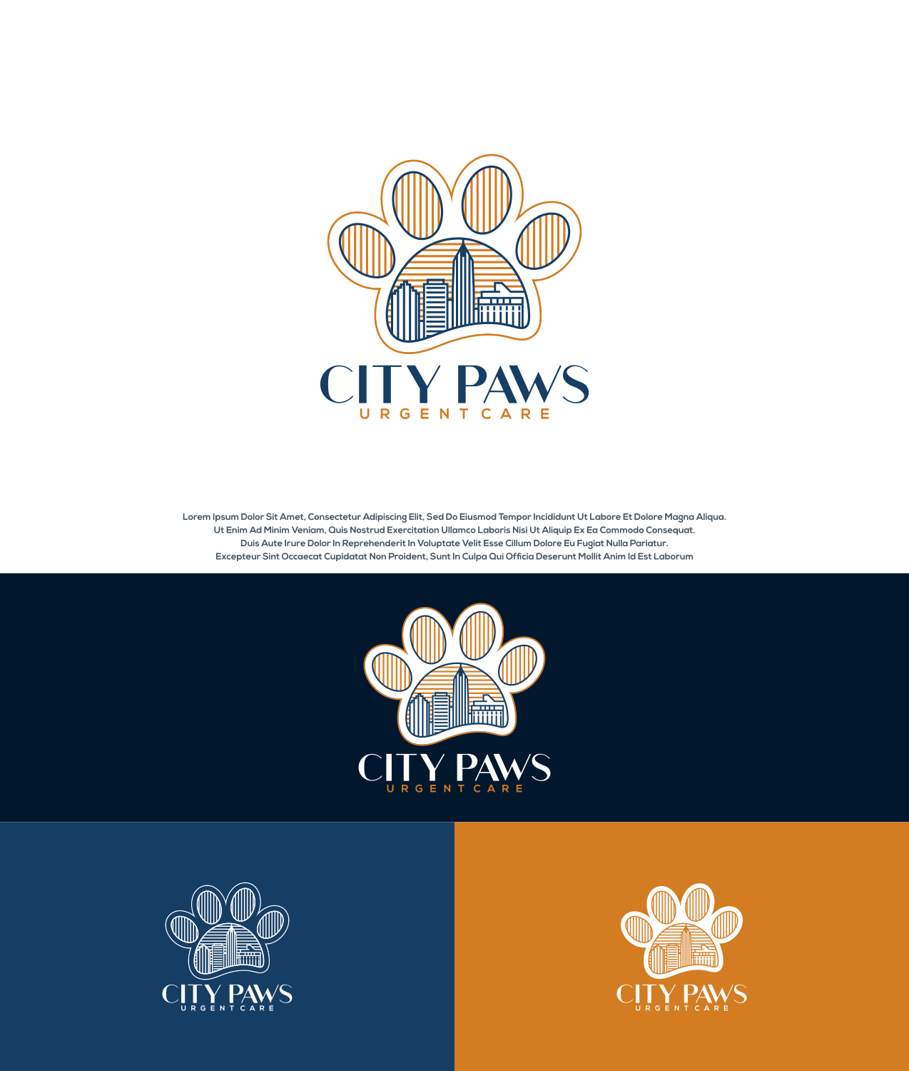 Logo Design by Aditya.DwiRama for City Paws Urgent Care  | Design #26524410