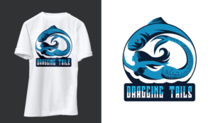 Dragging Tails Boat Logo | Grafik-Design von SAI DESIGNS