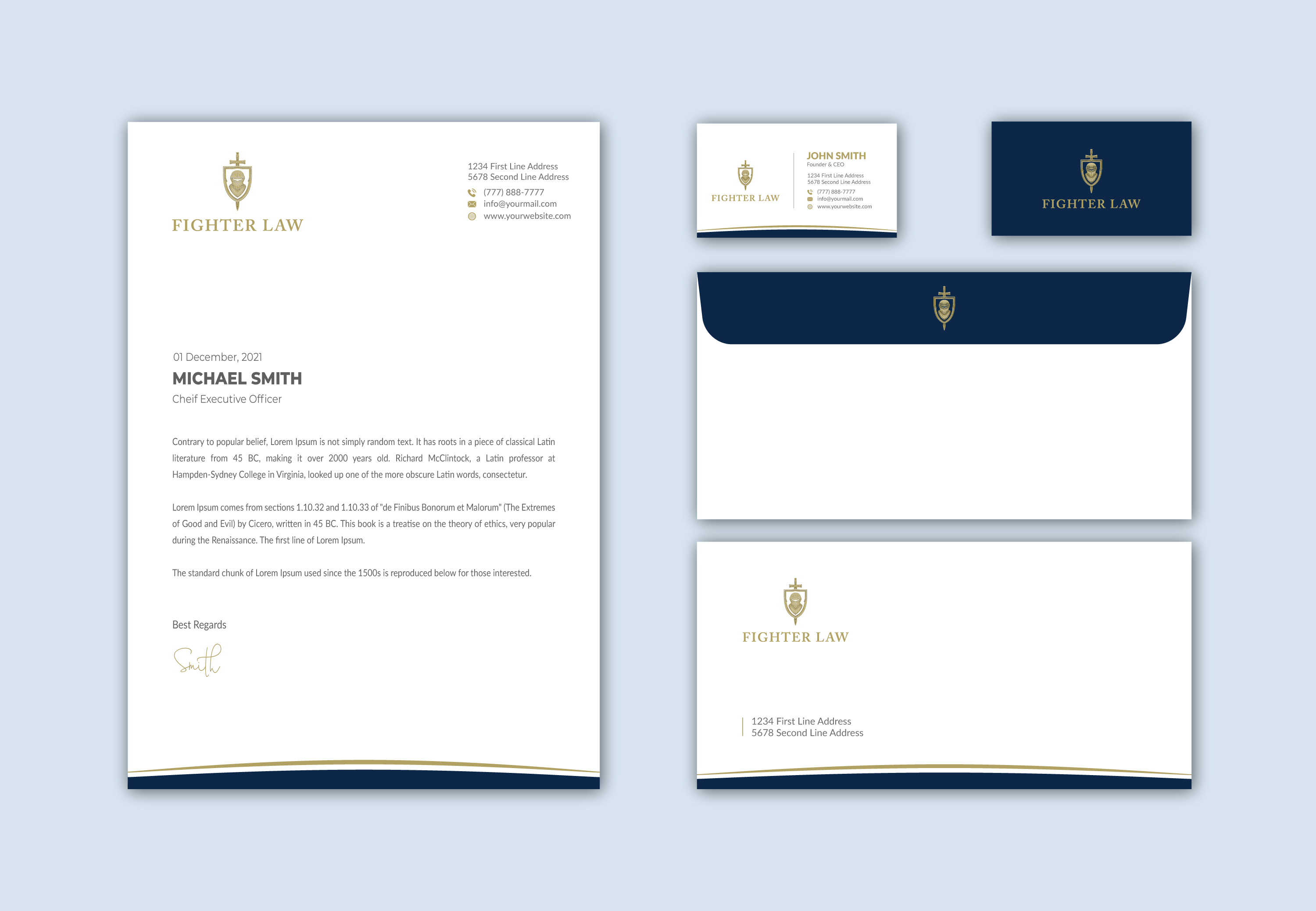 Stationery Design by Musa. A for this project | Design #26522910