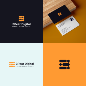 3Peat Digital  | Logo Design by Farqaleit™