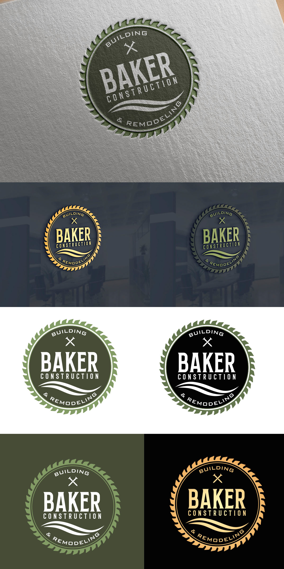 Logo Design by Aaaron for Baker Construction | Design #26530286