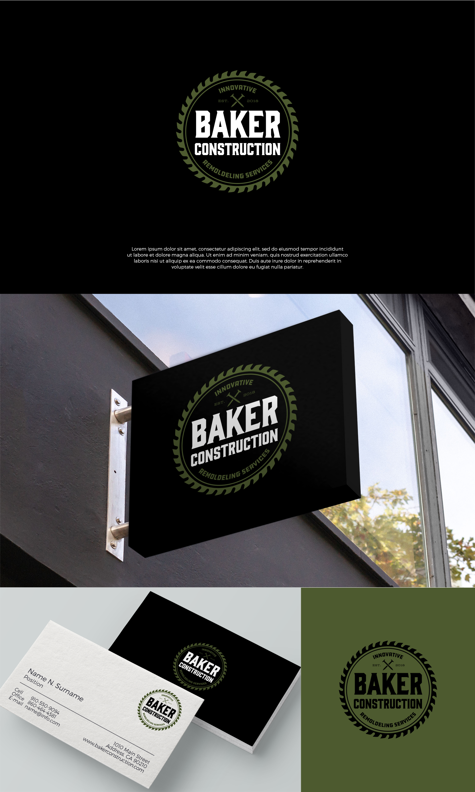 Logo Design by airborne for Baker Construction | Design #26527545