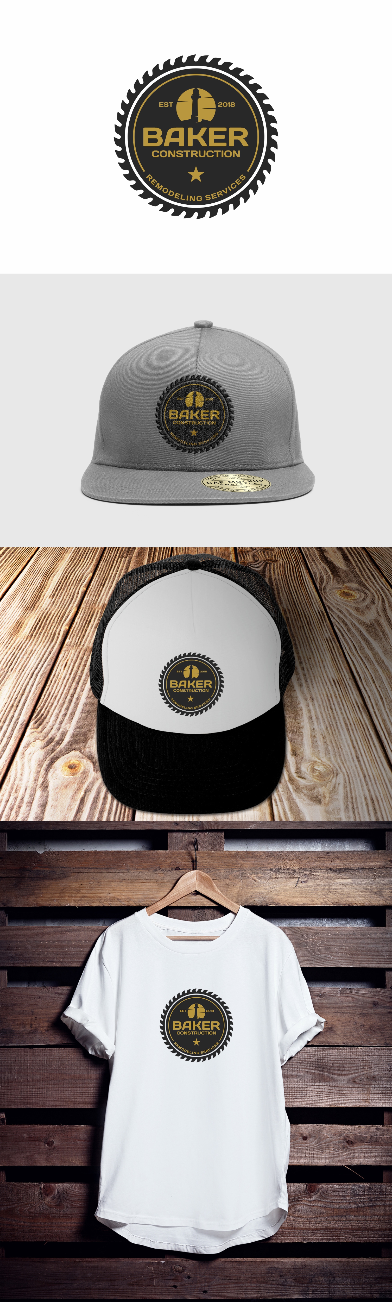 Logo Design by Rizal Bagus for Baker Construction | Design #26529348