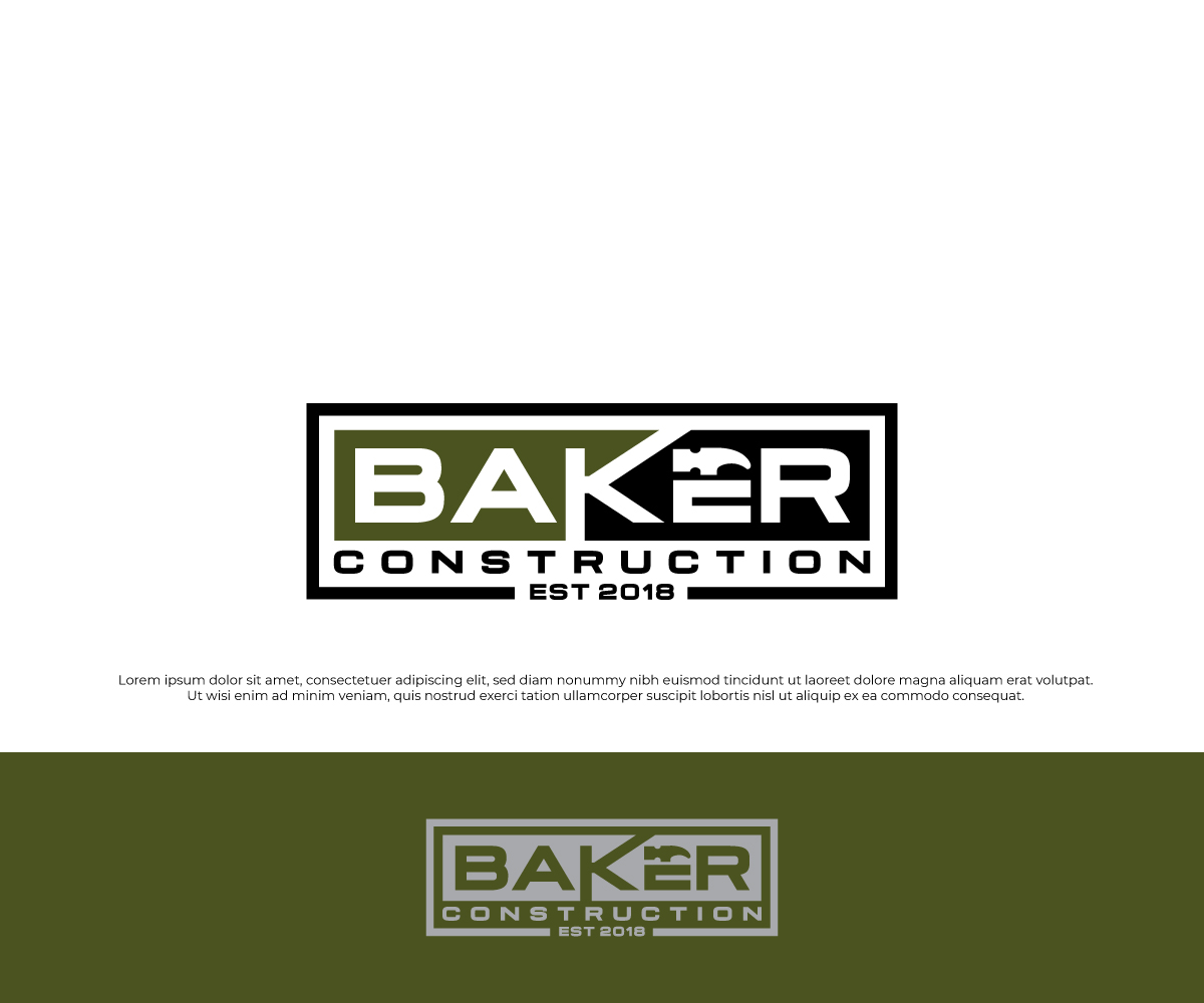 Logo Design by TrisDesign for Baker Construction | Design #26532634