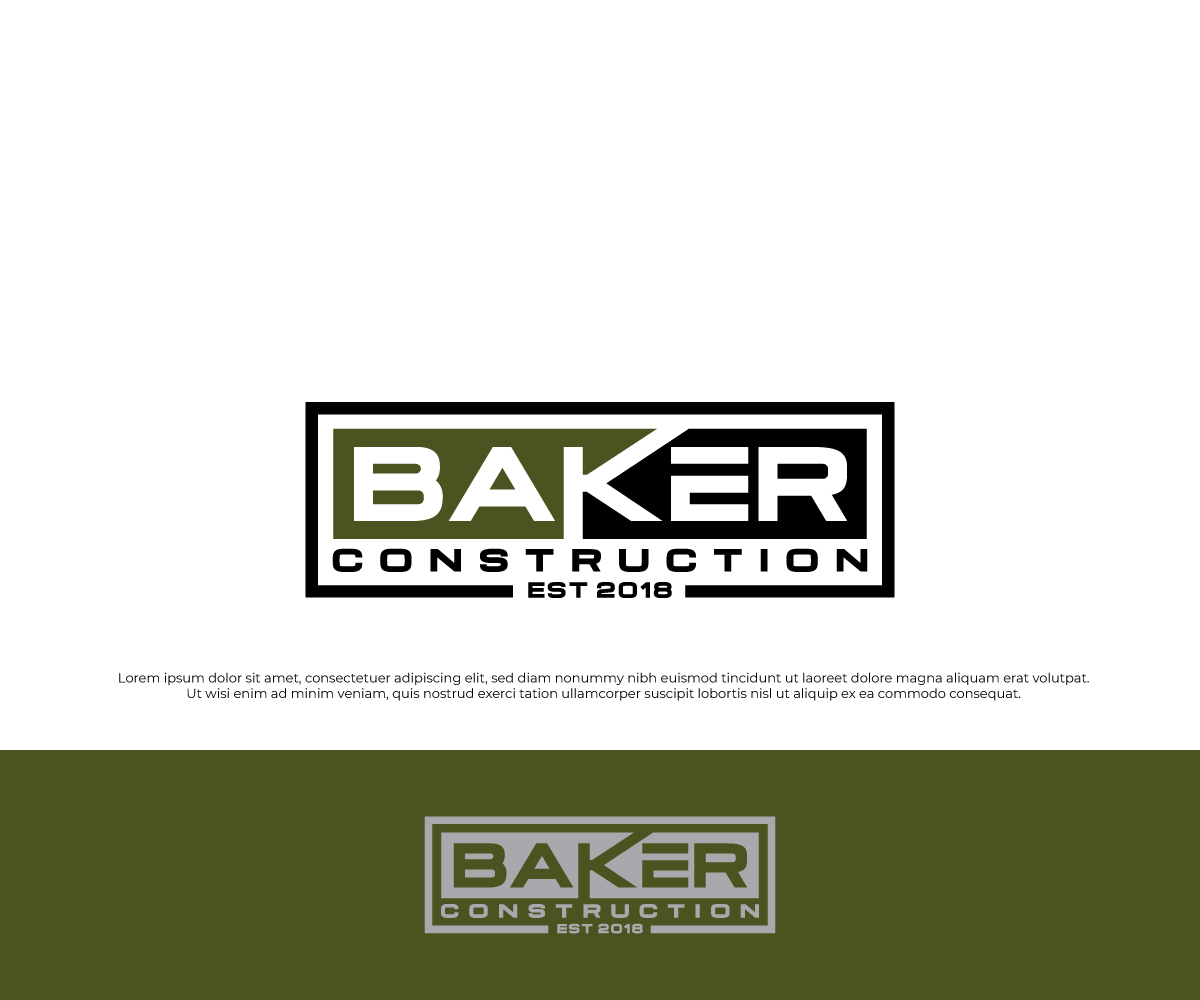 Logo Design by TrisDesign for Baker Construction | Design #26616328