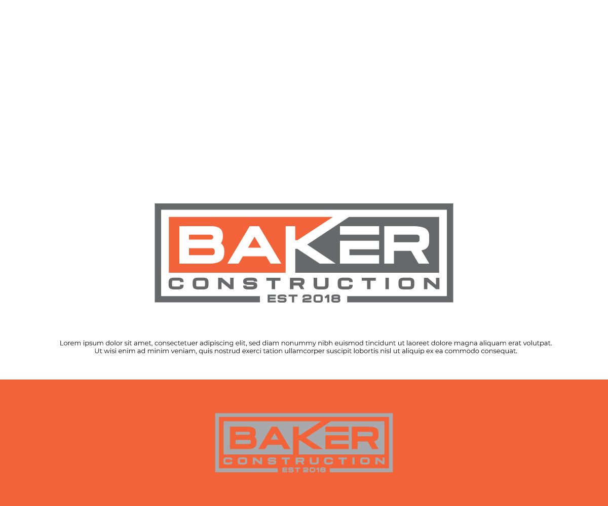 Logo Design by TrisDesign for Baker Construction | Design #26616337