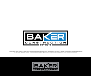 Logo Design by TrisDesign for Baker Construction | Design: #26622653
