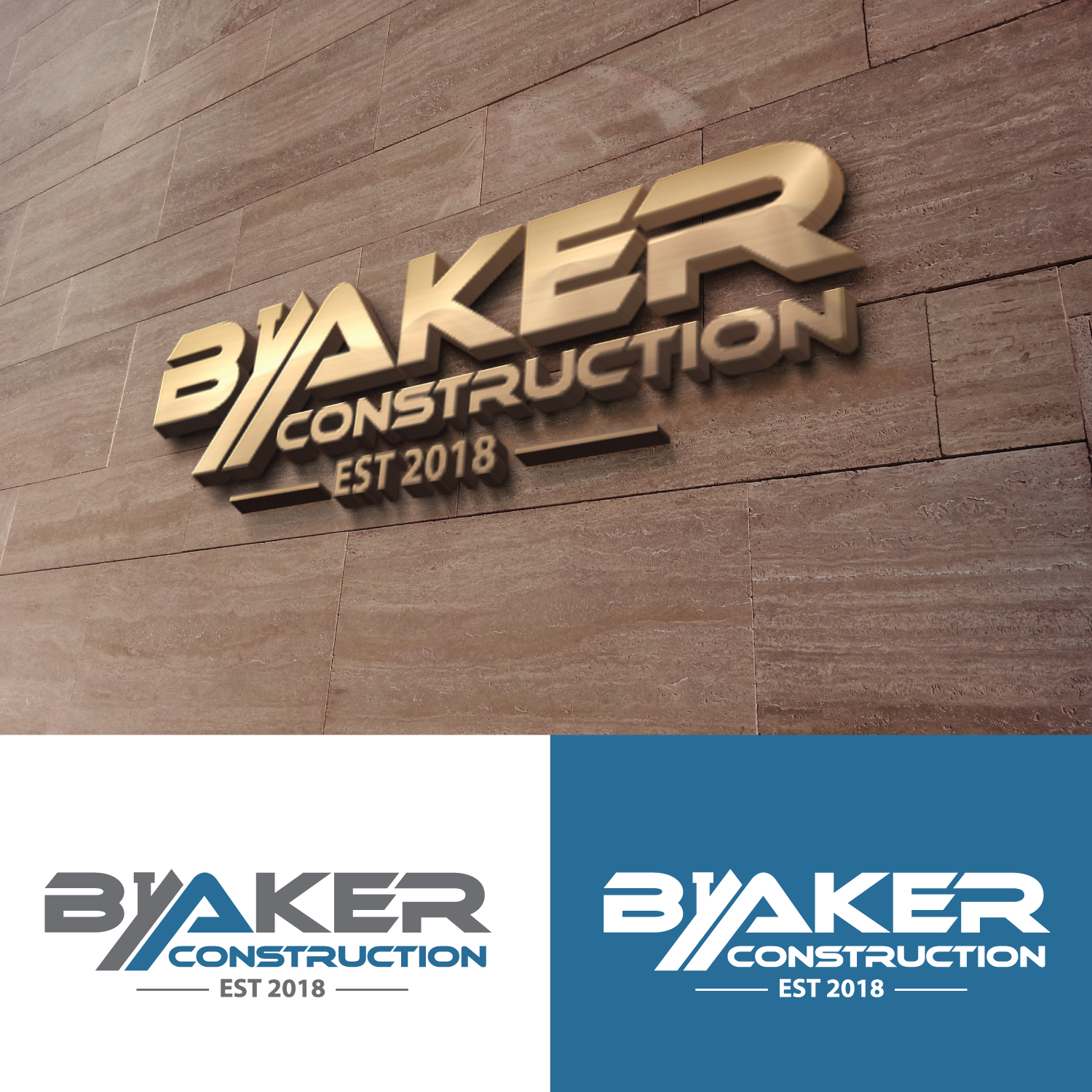 Logo Design by GODDREAMCREATION for Baker Construction | Design #26531552