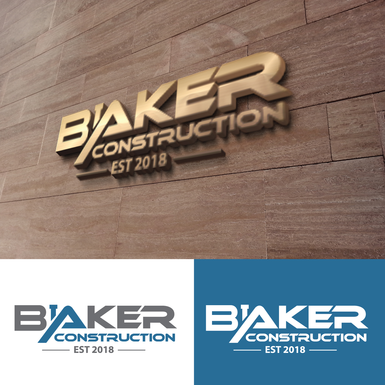 Logo Design by GODDREAMCREATION for Baker Construction | Design #26592601