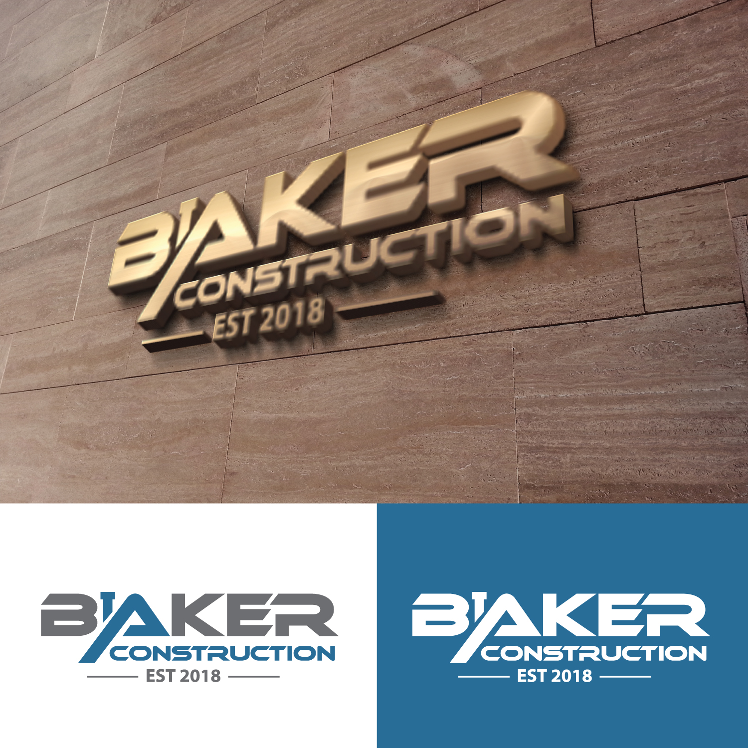 Logo Design by GODDREAMCREATION for Baker Construction | Design #26592602