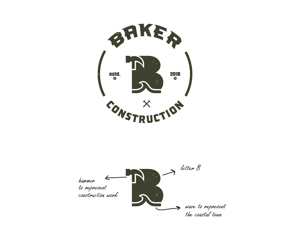 Logo Design by MadGuy for Baker Construction | Design #26528707