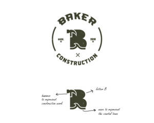 Diseño de Logo por MadGuy para Baker Construction | Diseño #26528707