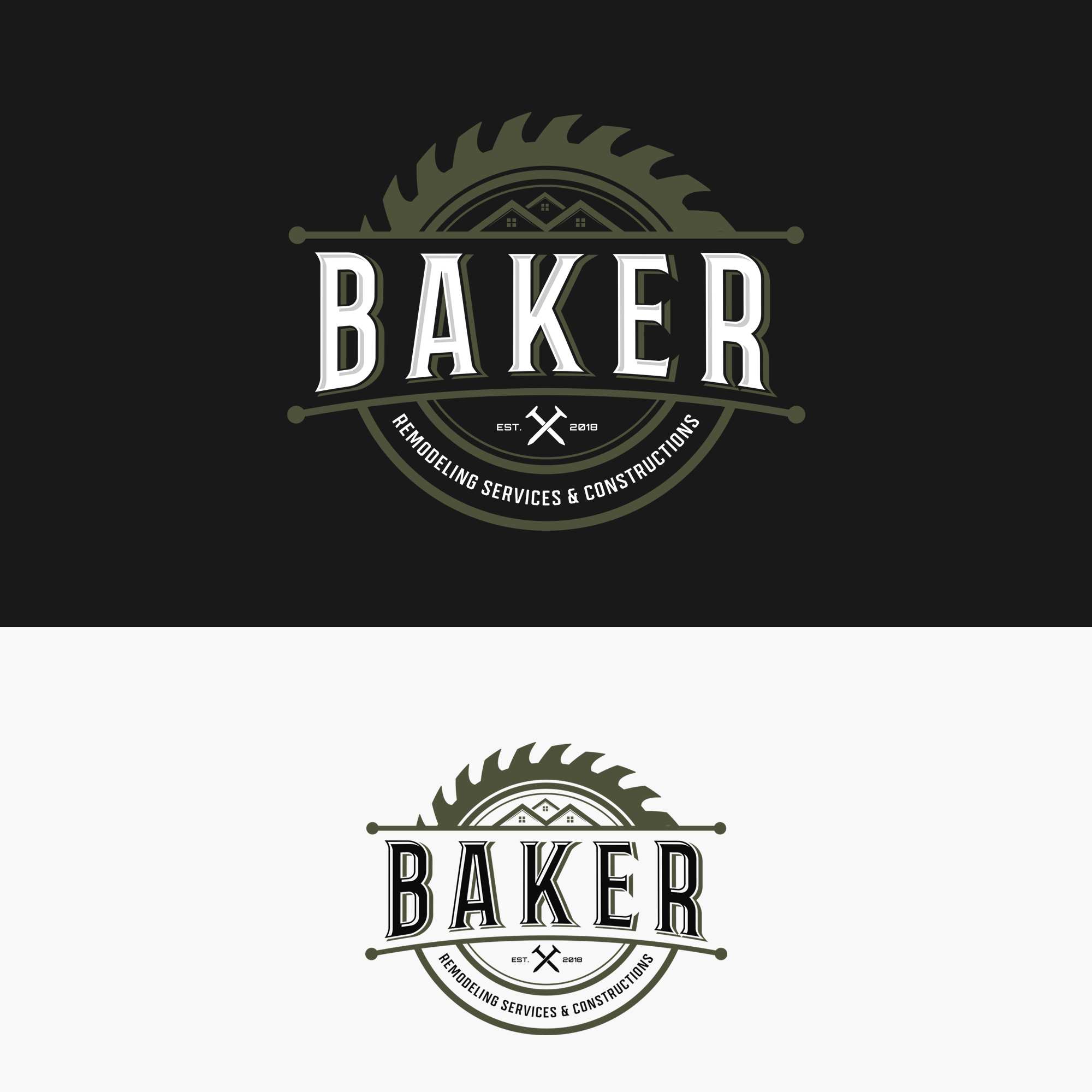 Logo Design by artcynical for Baker Construction | Design #26529721