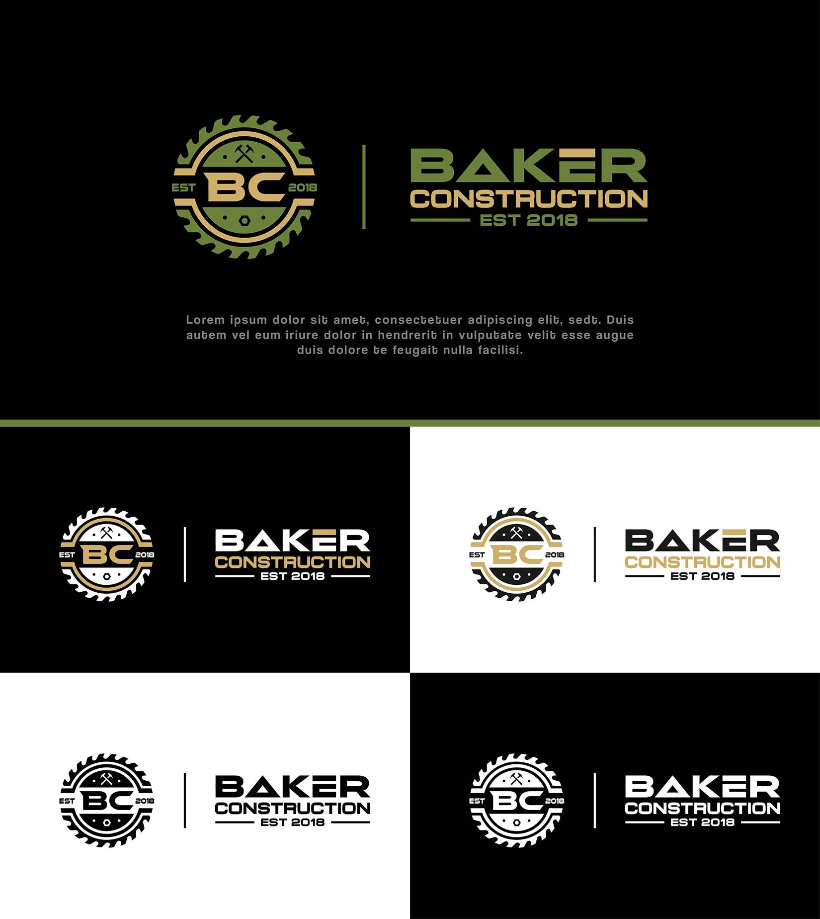 Logo Design by Fandiart for Baker Construction | Design #26593472