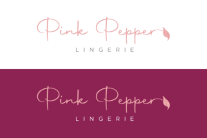 Pink Pepper - or - Pink Pepper Lingerie | Logo-Design von dipikapcyart