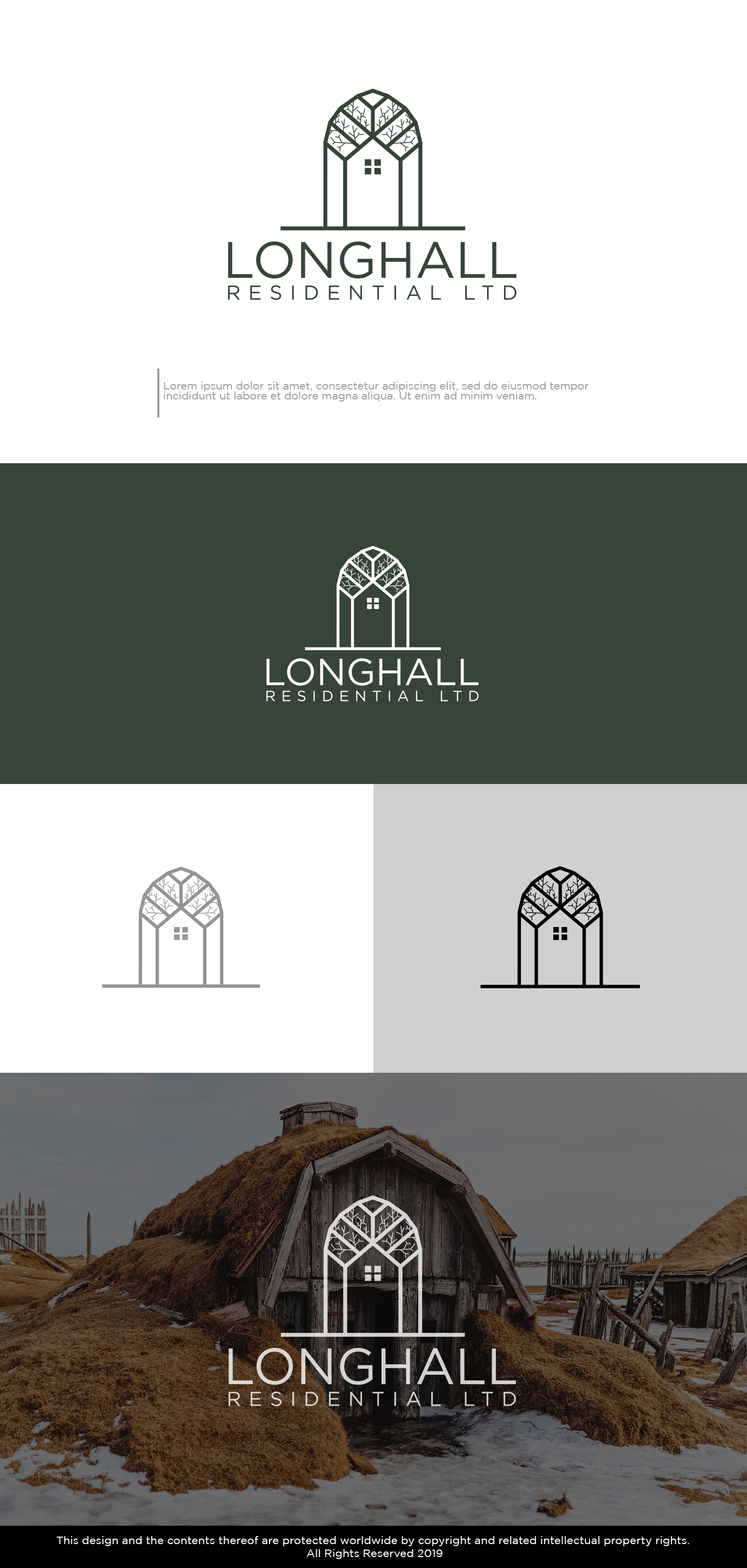 Logo-Design von Kim Ji für Longhall Residential Ltd | Design #26532493
