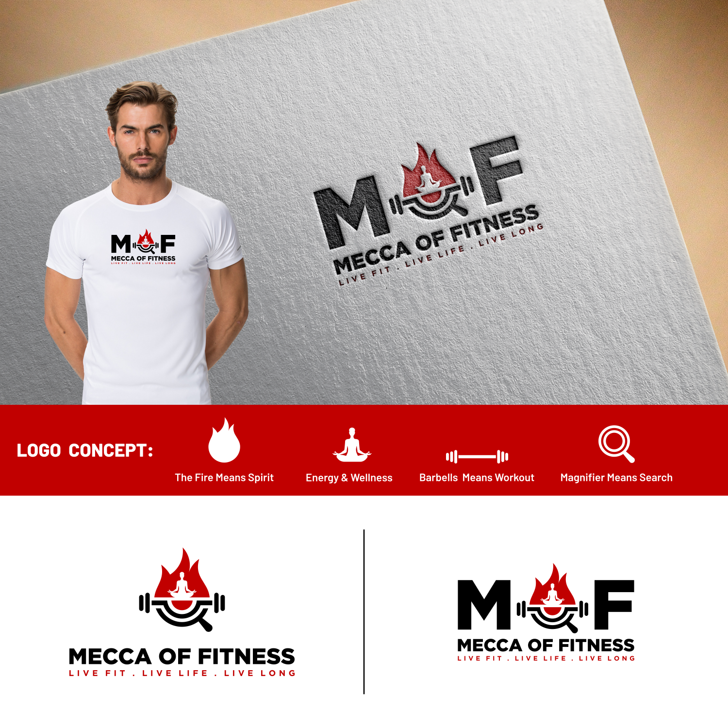 Logo-Design von LogoPorn für Mecca of Fitness | Design: #26565664