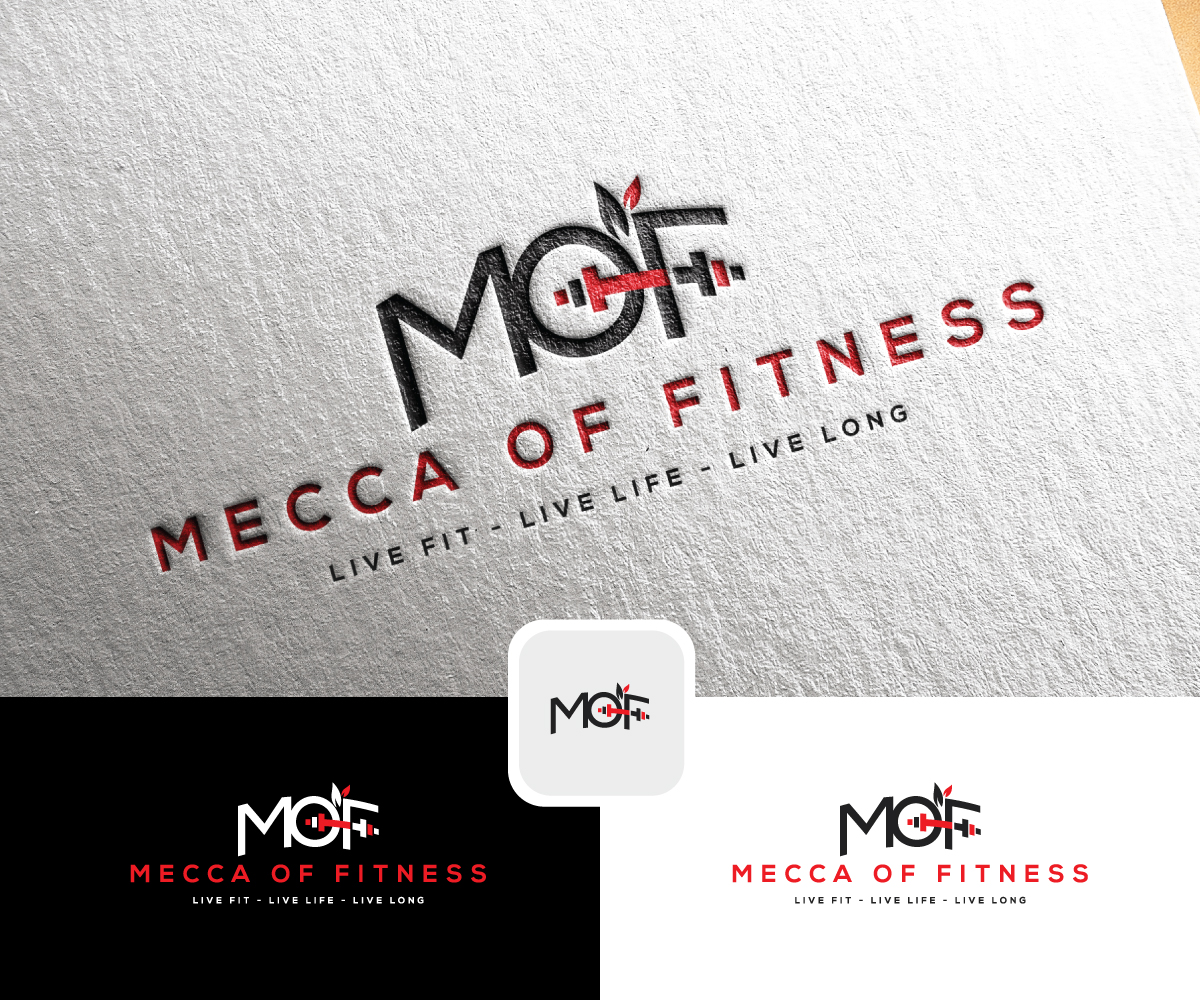 Logo Design by step forward 2 for Mecca of Fitness | Design #26529574