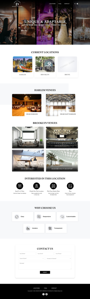 Event Space Website (clone) | Diseño Web por Sbss
