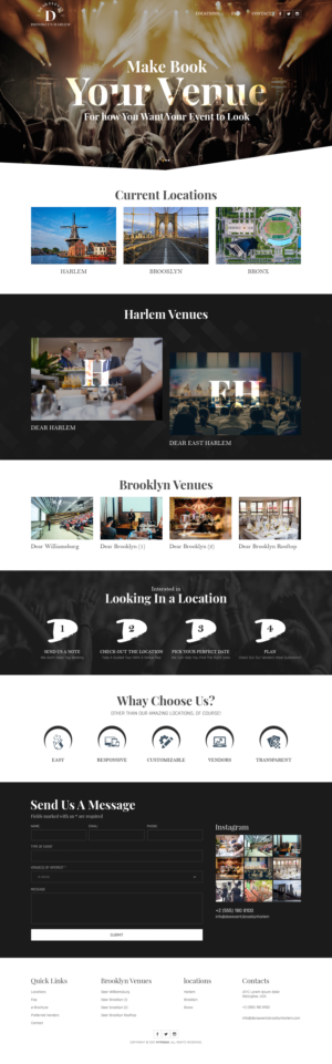 Event Space Website (clone) | Web-Design von sai.designer87