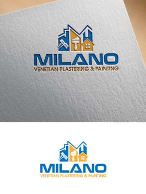 Milano Text/Milano Venetian Plastering & Painting | Logo Design by Ruby Mallah