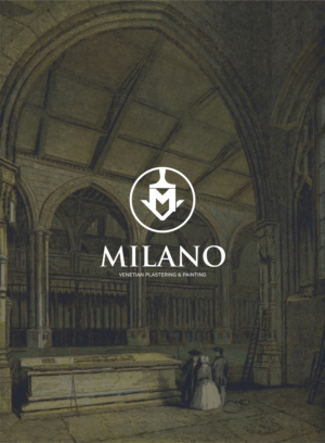 Milano Text/Milano Venetian Plastering & Painting | Logo Design by Atemolesky