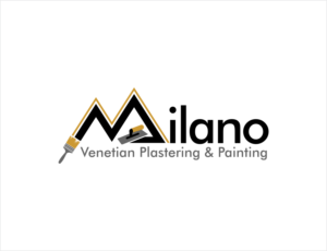 Milano Text/Milano Venetian Plastering & Painting | Logo Design by BNdesigner