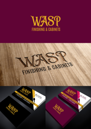 Logo Design by Sergio Coelho for WASP FINISHING & CABINETS  | Design: #26541120