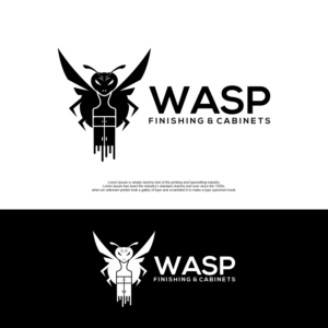 Logo-Design von zio logo für WASP FINISHING & CABINETS  | Design #26529113