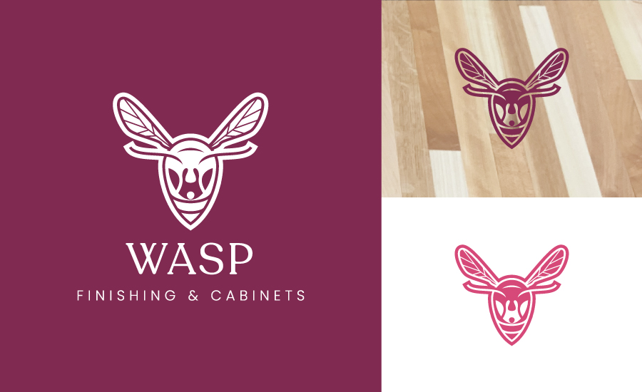Logo Design by Dzine Shop for WASP FINISHING & CABINETS  | Design #26534338