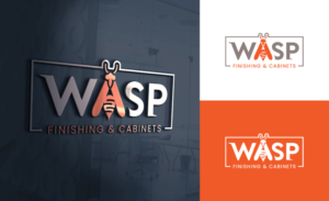 Logo Design by Dzine Shop for WASP FINISHING & CABINETS  | Design: #26564659