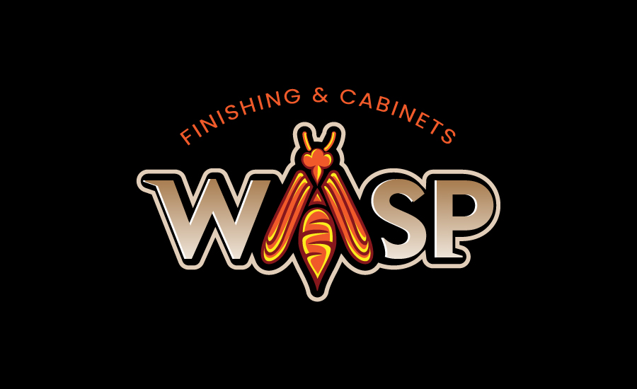Diseño de Logo por Dzine Shop para WASP FINISHING & CABINETS  | Diseño #26571978