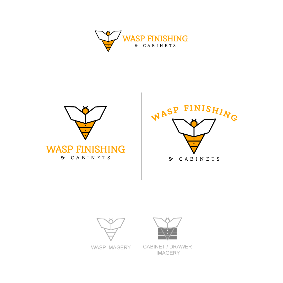 Logo-Design von Lykos für WASP FINISHING & CABINETS  | Design #26529118