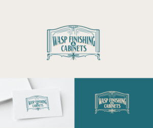 Logo Design by thulet for WASP FINISHING & CABINETS  | Design: #26542294