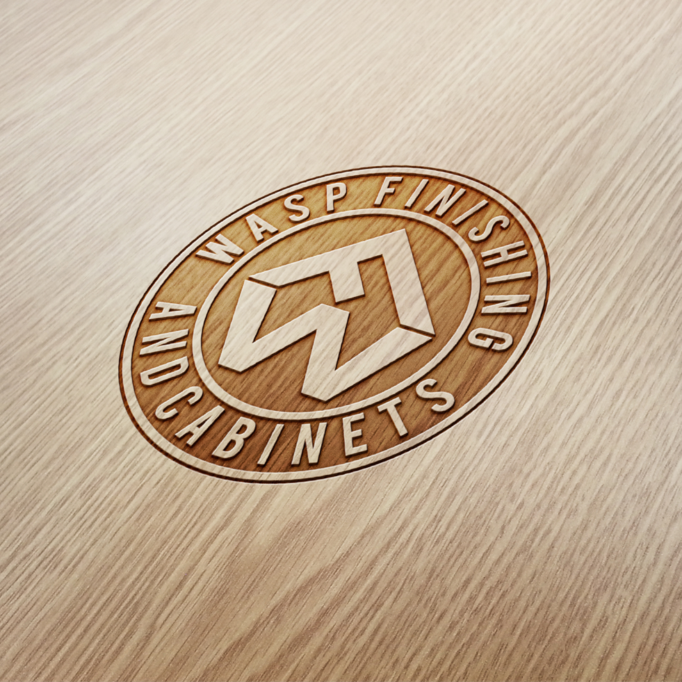 Logo Design by SteffySummer for WASP FINISHING & CABINETS  | Design #26529009