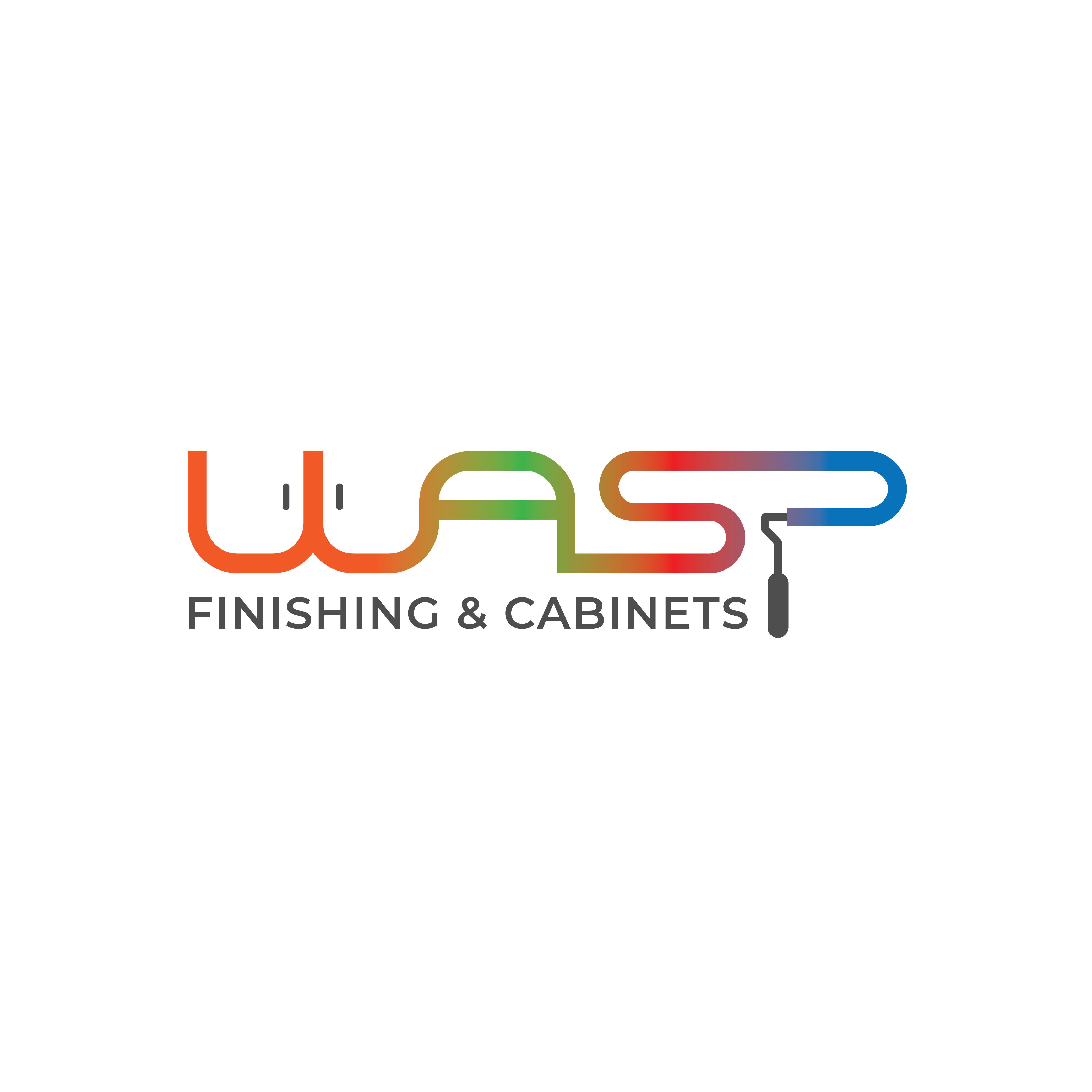 Logo Design by webeezine for WASP FINISHING & CABINETS  | Design #26530292