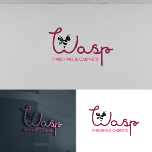 Logo Design by aqilazhifara for WASP FINISHING & CABINETS  | Design: #26533204