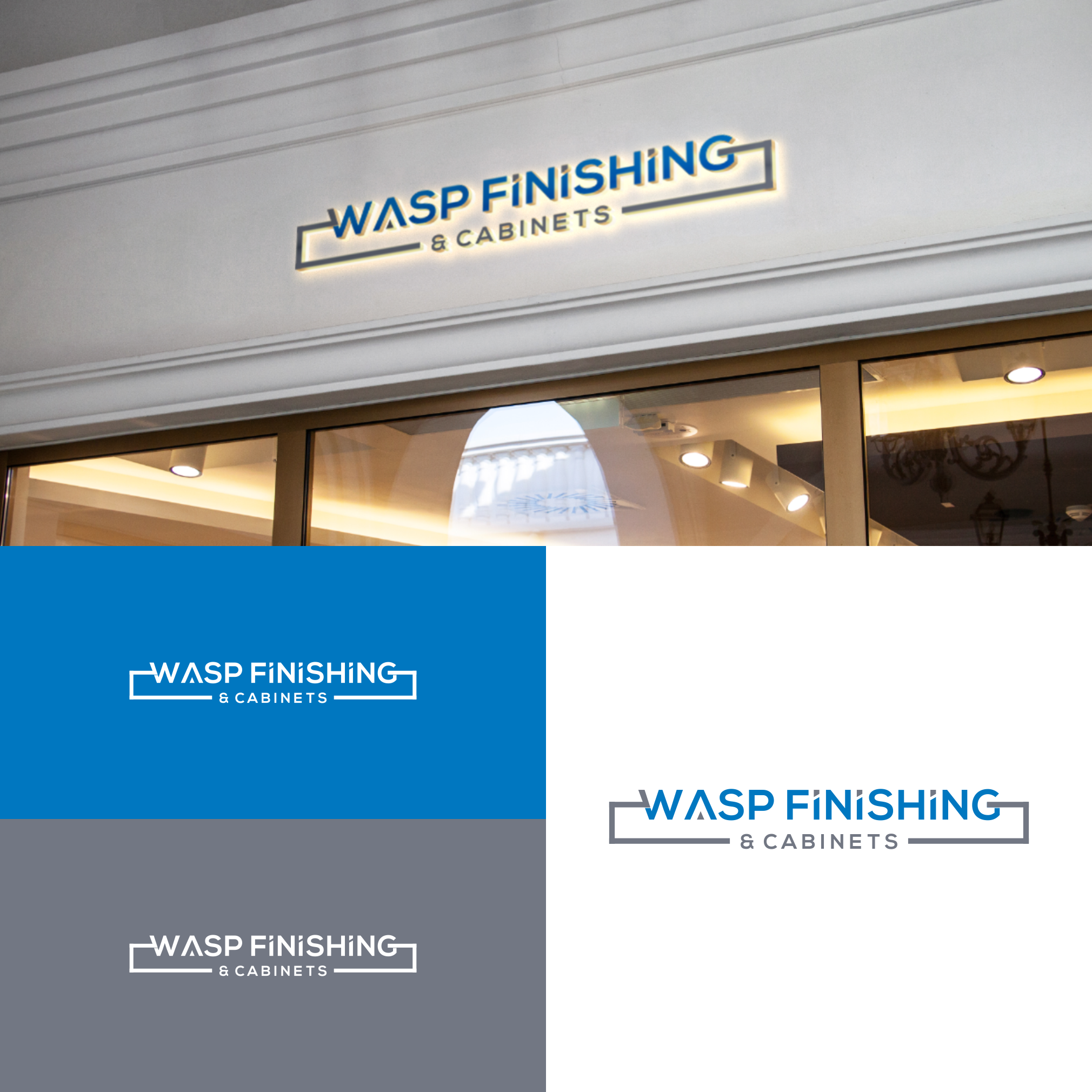 Logo Design by anak mama for WASP FINISHING & CABINETS  | Design #26532258