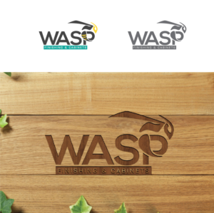 Logo Design by Maxo-Biz for WASP FINISHING & CABINETS  | Design: #26577313