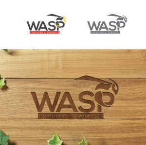 Logo Design by Maxo-Biz for WASP FINISHING & CABINETS  | Design: #26577314