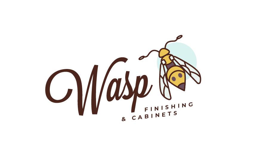 Logo Design by Frauke 2 for WASP FINISHING & CABINETS  | Design #26572522