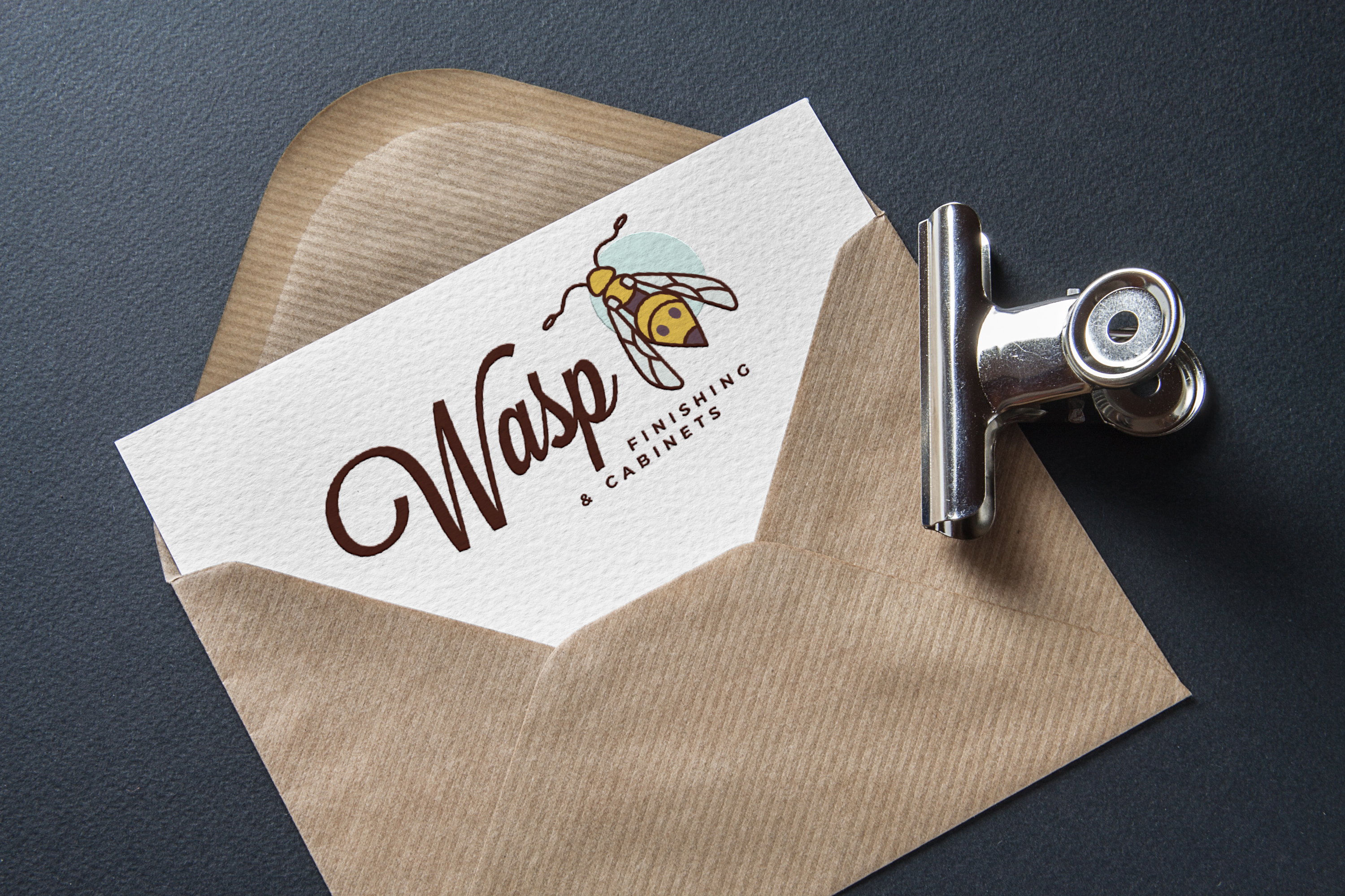 Logo Design by Frauke 2 for WASP FINISHING & CABINETS  | Design #26572526