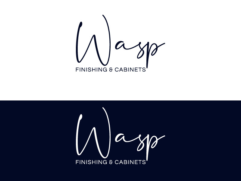 Logo Design by Pro_DesignMaster for WASP FINISHING & CABINETS  | Design #26532935