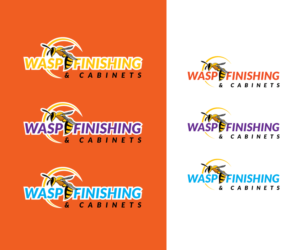 Logo Design by step forward 2 for WASP FINISHING & CABINETS  | Design: #26531174