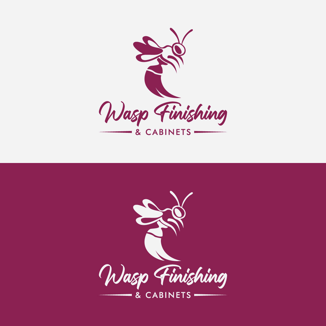 Logo Design by tony deesigns for WASP FINISHING & CABINETS  | Design #26552234